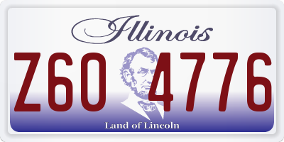 IL license plate Z604776