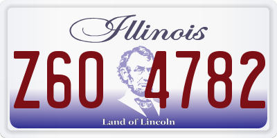 IL license plate Z604782