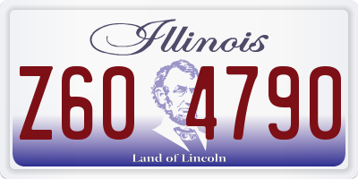IL license plate Z604790