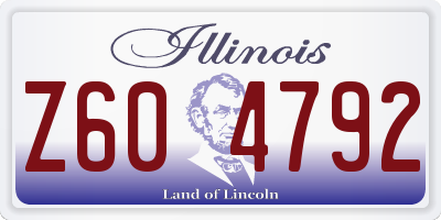 IL license plate Z604792