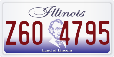 IL license plate Z604795