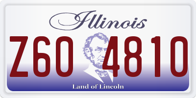 IL license plate Z604810