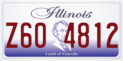 IL license plate Z604812