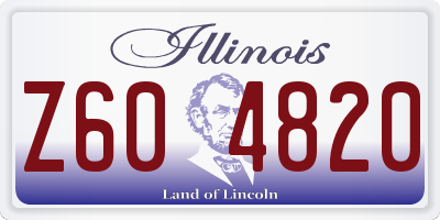 IL license plate Z604820