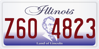 IL license plate Z604823