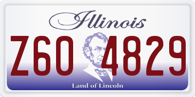 IL license plate Z604829