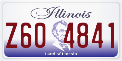 IL license plate Z604841