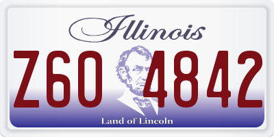 IL license plate Z604842