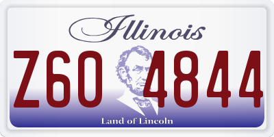 IL license plate Z604844