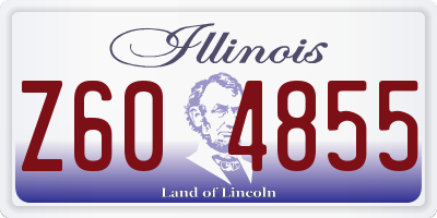 IL license plate Z604855