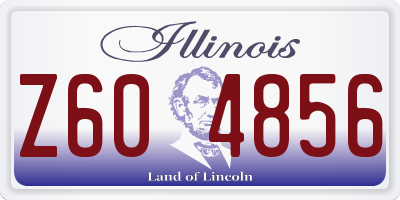 IL license plate Z604856