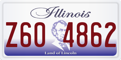 IL license plate Z604862