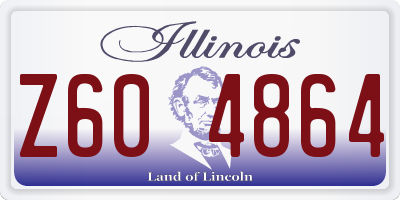 IL license plate Z604864