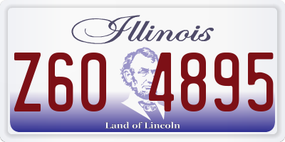 IL license plate Z604895