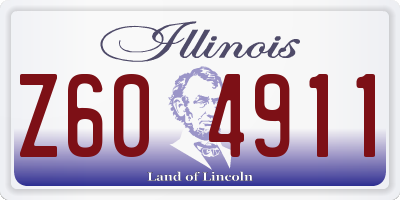 IL license plate Z604911