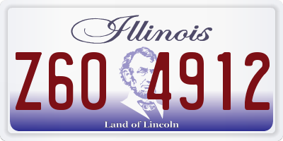 IL license plate Z604912