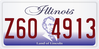 IL license plate Z604913