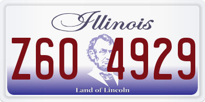 IL license plate Z604929