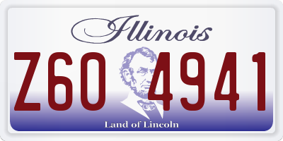 IL license plate Z604941