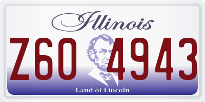 IL license plate Z604943