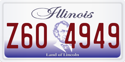 IL license plate Z604949