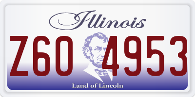 IL license plate Z604953