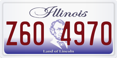 IL license plate Z604970