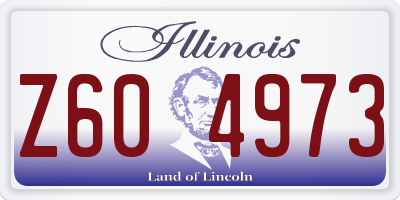 IL license plate Z604973