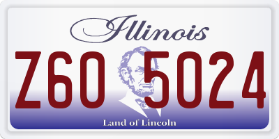IL license plate Z605024