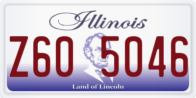 IL license plate Z605046