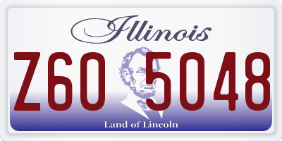 IL license plate Z605048