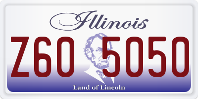 IL license plate Z605050