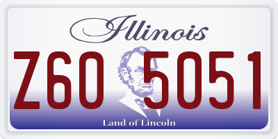 IL license plate Z605051