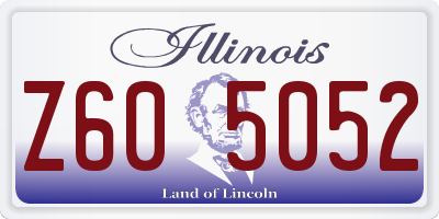 IL license plate Z605052