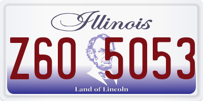 IL license plate Z605053
