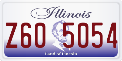 IL license plate Z605054
