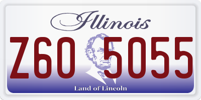IL license plate Z605055