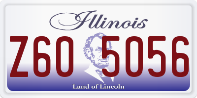 IL license plate Z605056