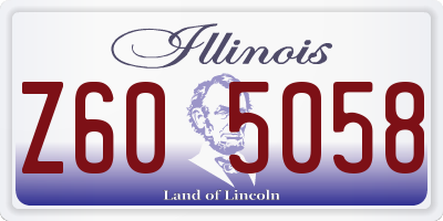IL license plate Z605058