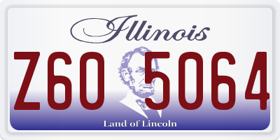 IL license plate Z605064
