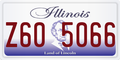 IL license plate Z605066