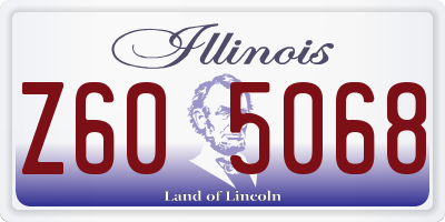 IL license plate Z605068