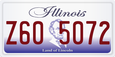 IL license plate Z605072
