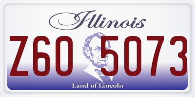 IL license plate Z605073