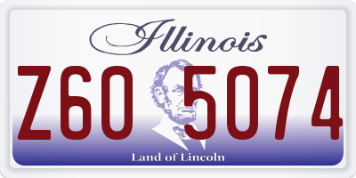 IL license plate Z605074