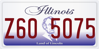 IL license plate Z605075