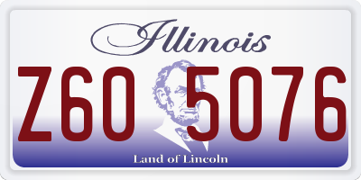 IL license plate Z605076