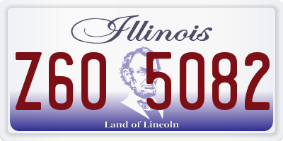 IL license plate Z605082