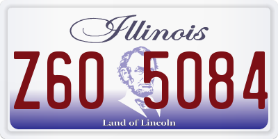 IL license plate Z605084
