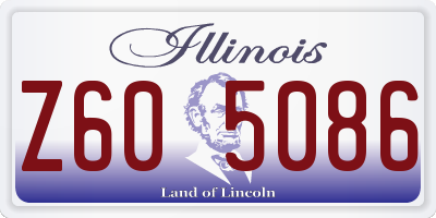 IL license plate Z605086